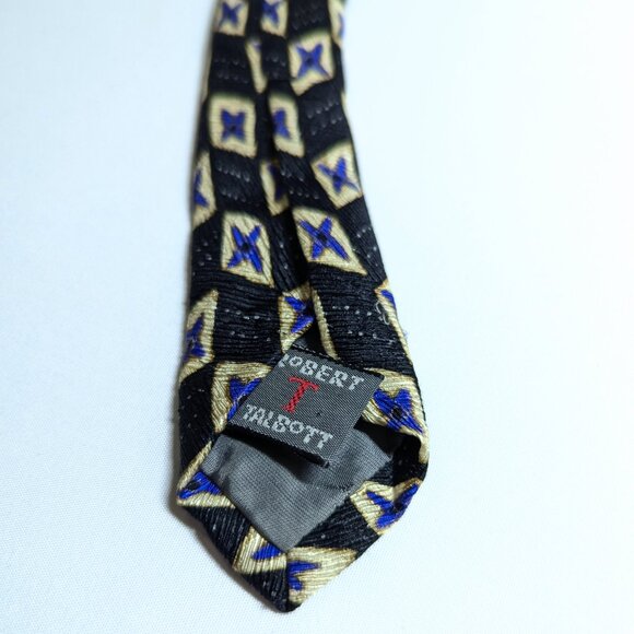 Robert Talbott Vintage Silk Tie - atomic 80s pattern excellent condition - Picture 6 of 9